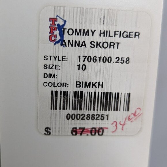 TOMMY HILFIGER GOLF Flat Front Pleated Anna Skirt Skort Khaki Size 10 - Picture 11 of 15